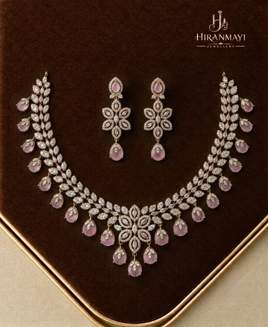 Victorian polish bold stone hanging with earrings