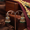 4 hand painted with Lakshmi motif bridal necklace with haram