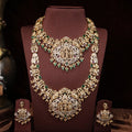 Antique ram parivar detailing crafted bridal jewellery