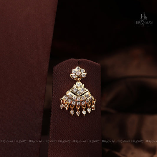Vintage stone malai with little Lakshmi motif