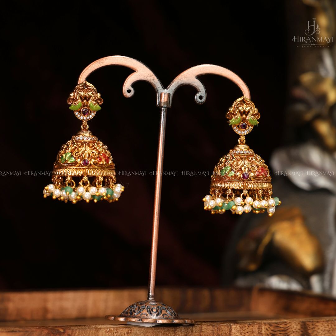 Antique Srinivasa kalyanam bridal long haram with chocker