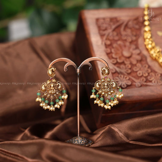 2 Antique Lakshmi motif necklace