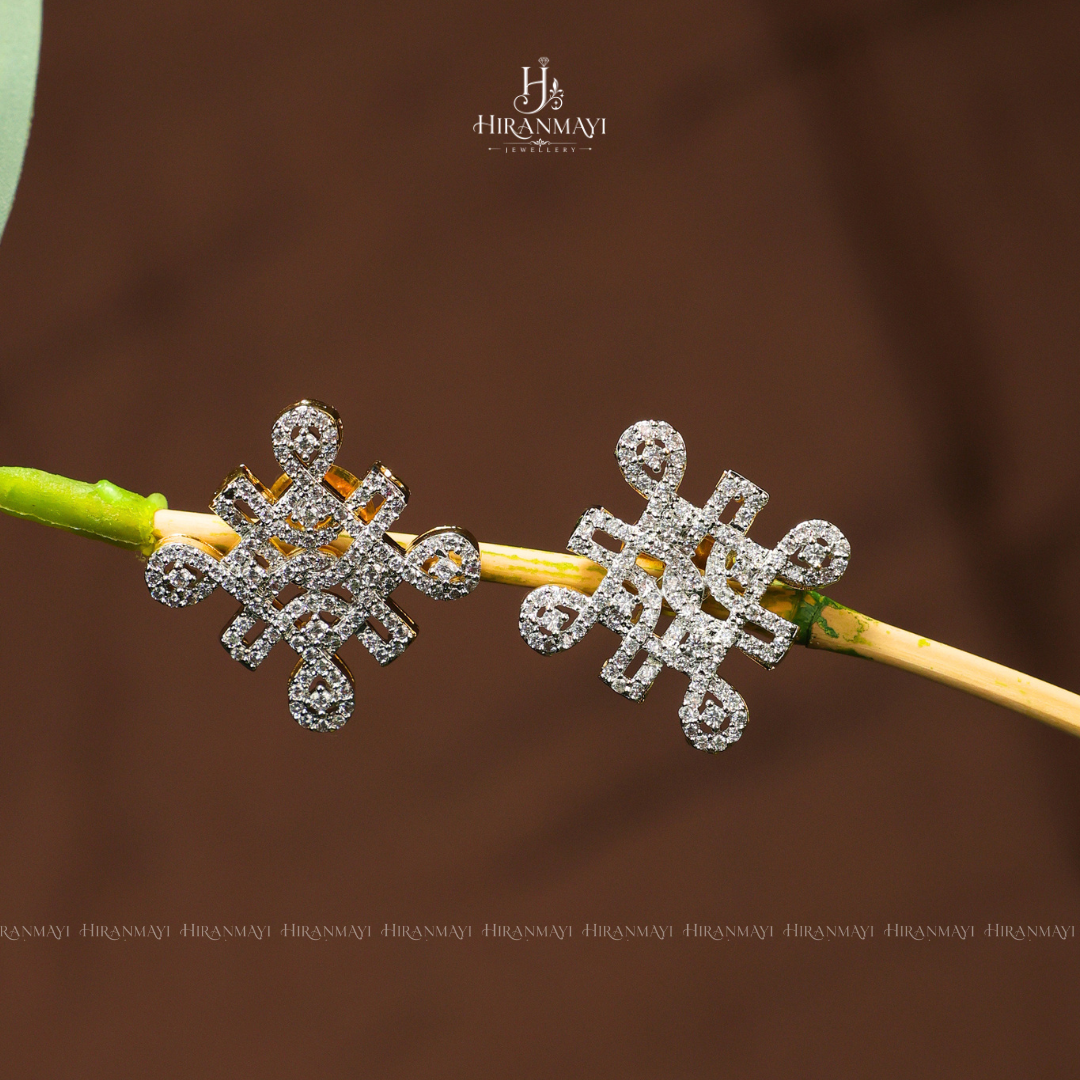 Kolam Gj polish stud earrings