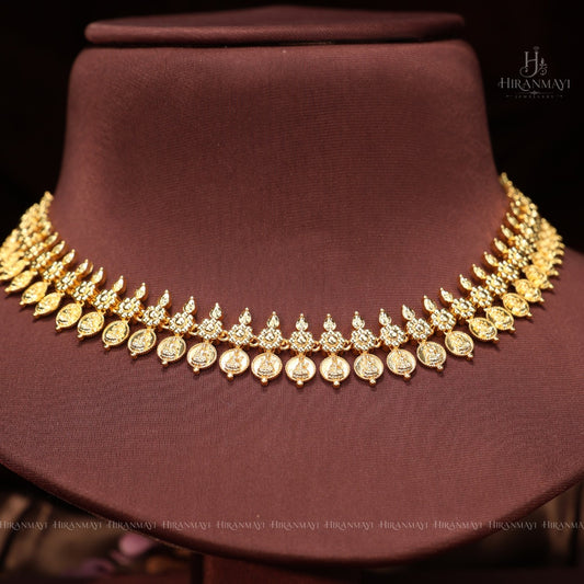 Lakshmi coin simple necklace