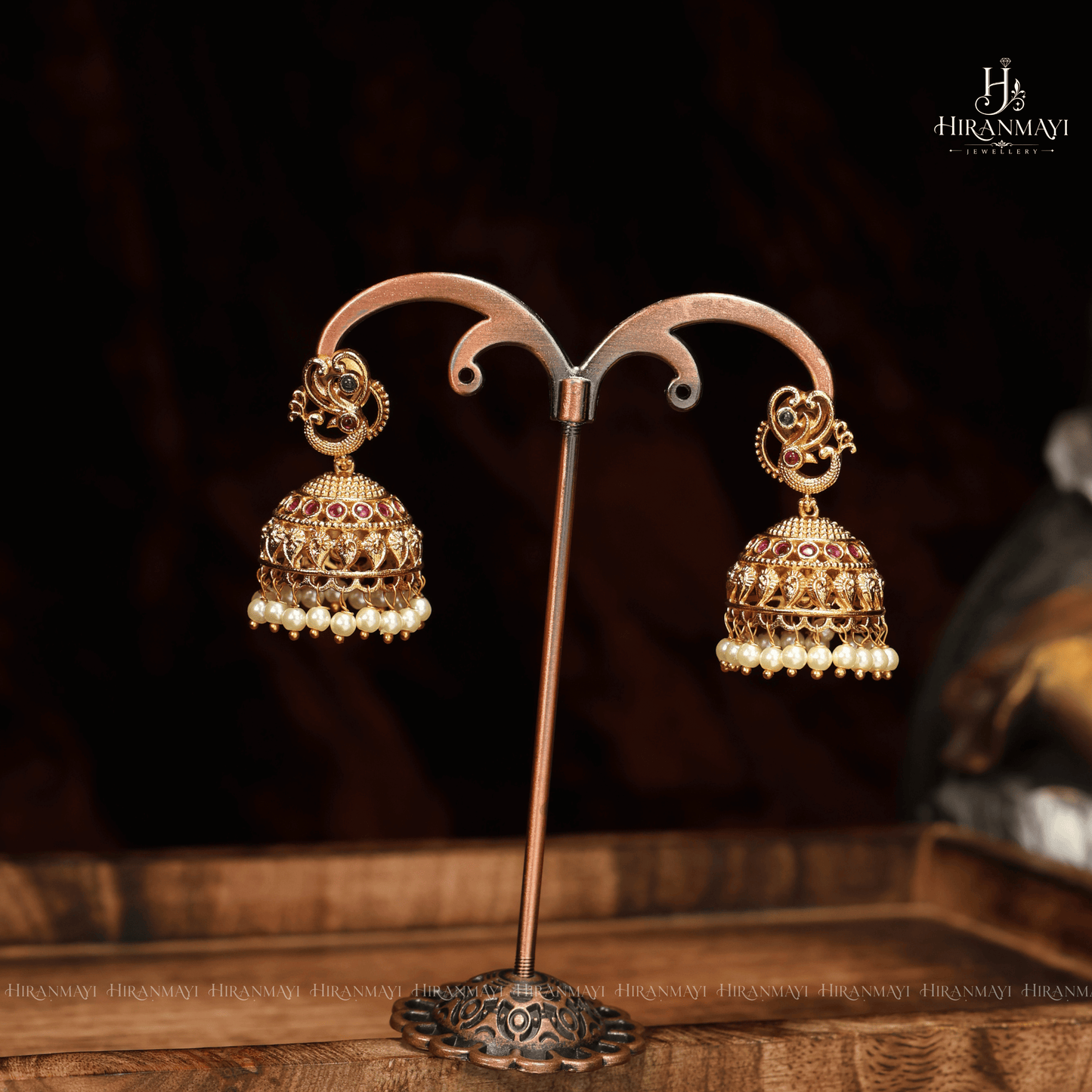 Antique Lakshmi With Peacock Motif Long Haram