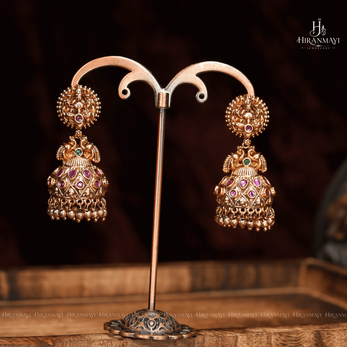 Antique Matt With Jadau Stone Long Malai
