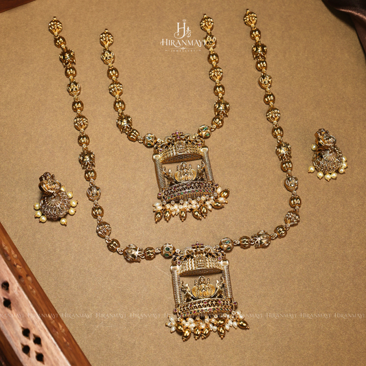 Lakshmi peedam short necklace and haram