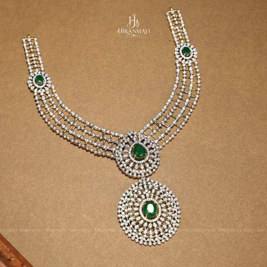 American diamond Gj polish necklace