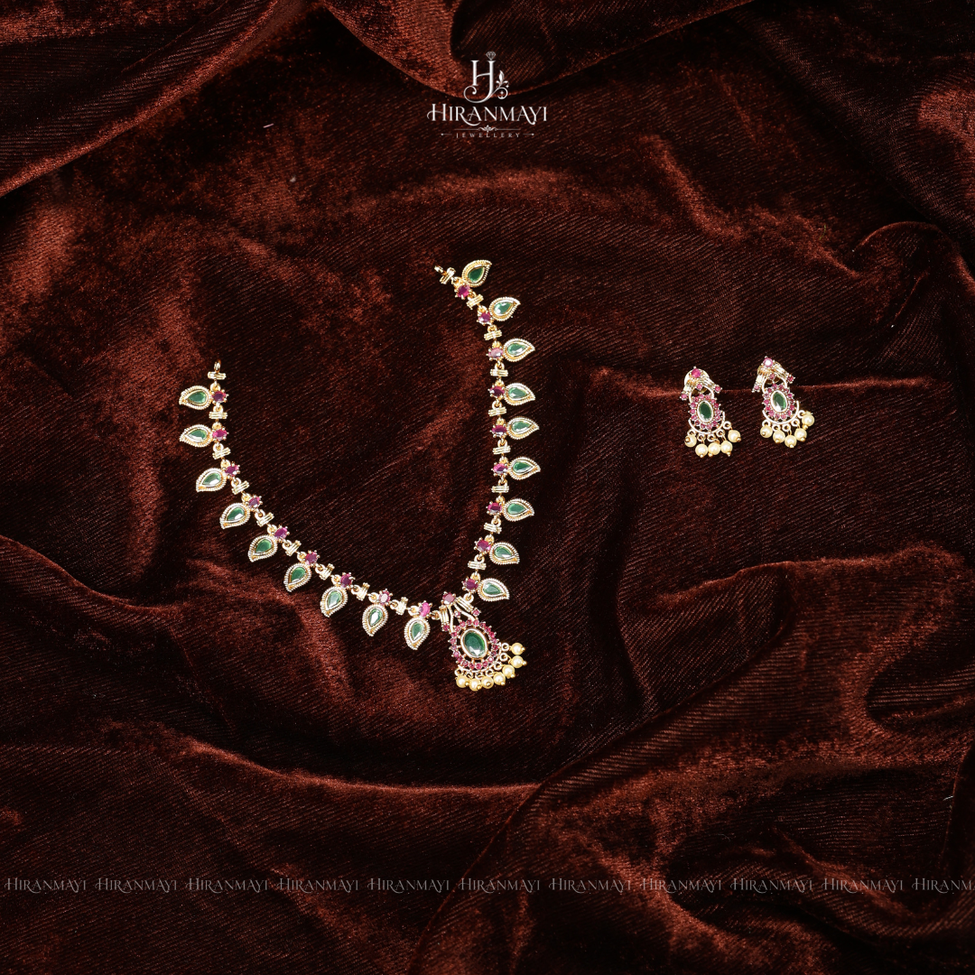 Kerala palakka design necklace rs.950