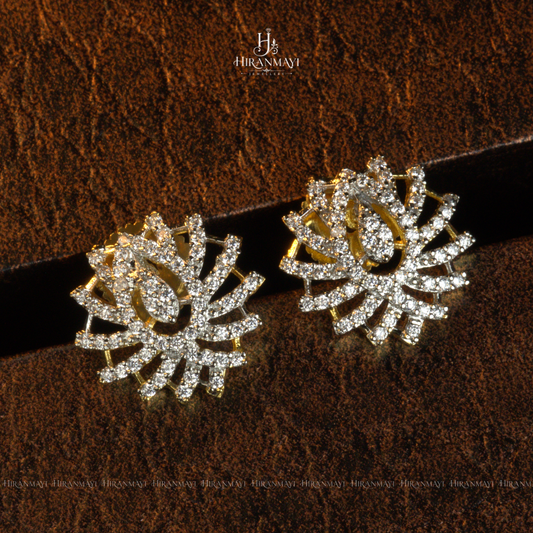 Diamond replica pendant with hasli