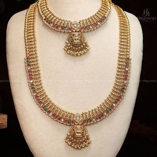 Antique bridal set with premium kemp stones