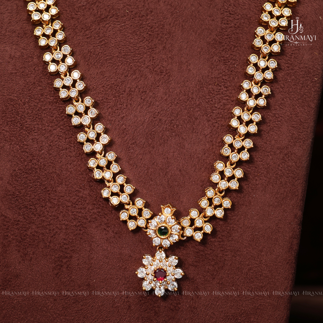 Kundan stone simple long haram
