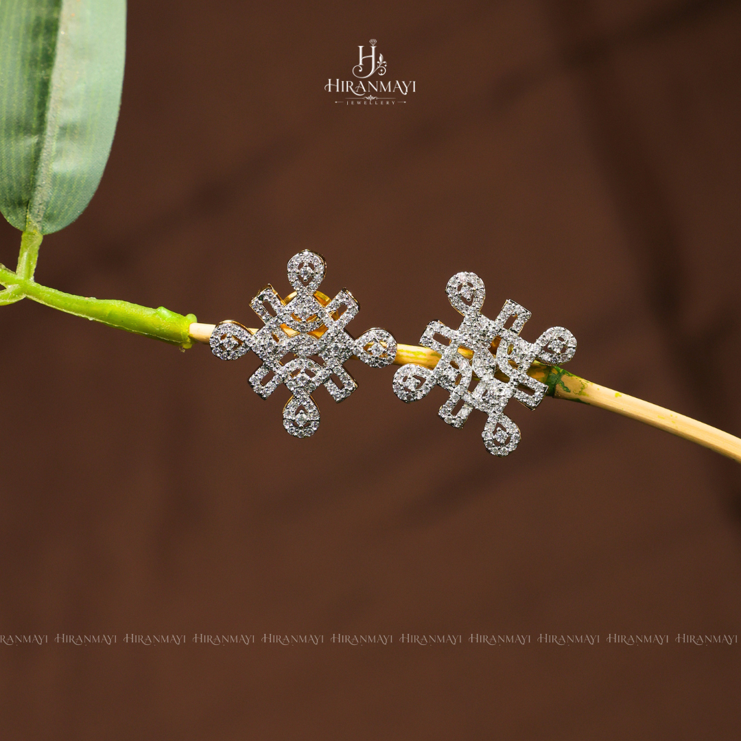 Kolam Gj polish stud earrings