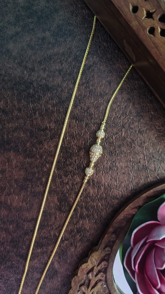 Ball pattern stone mugapu chain