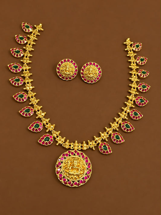 Antique mango necklace with earrings