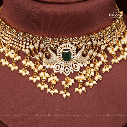 Antique With Diamond Stones Studded Chocker