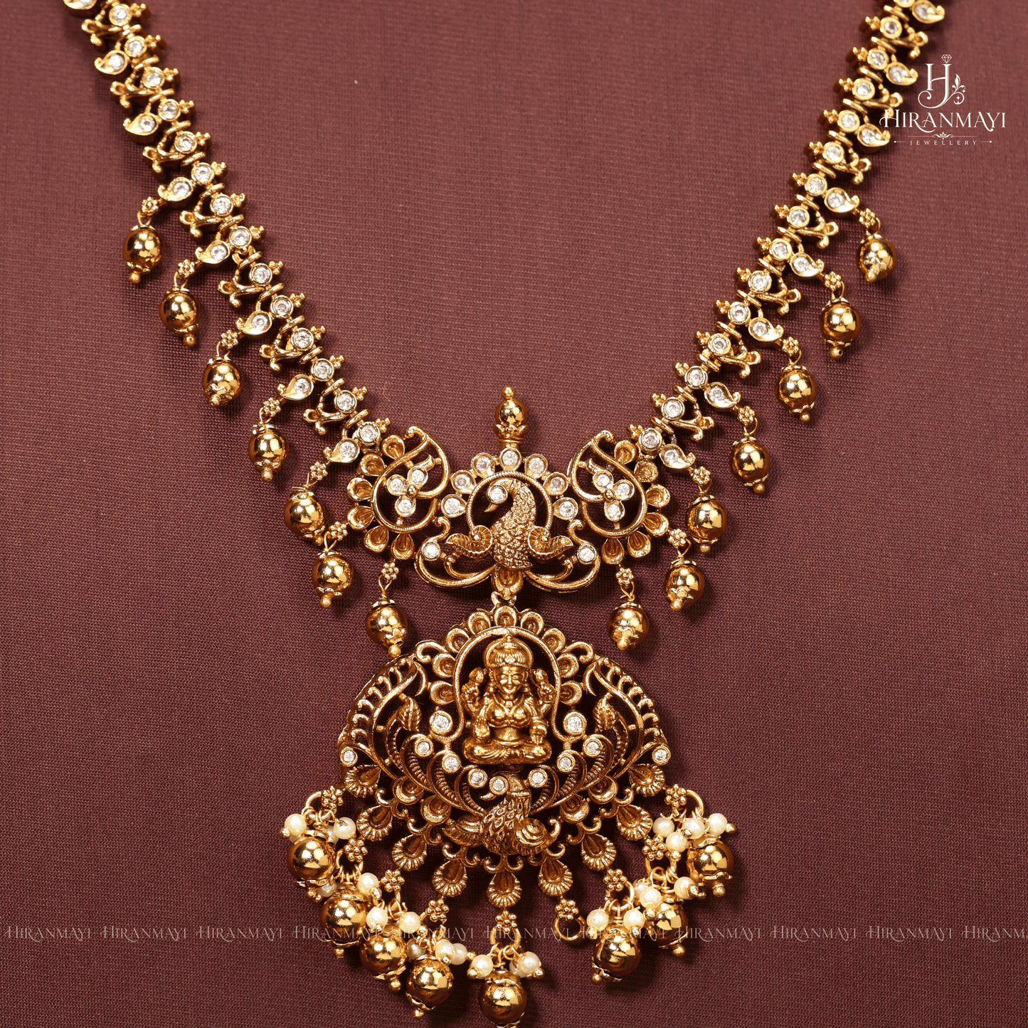 Antique Lakshmi Motif Long Haram