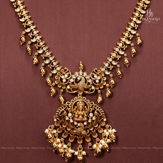 Antique Lakshmi Motif Long Haram