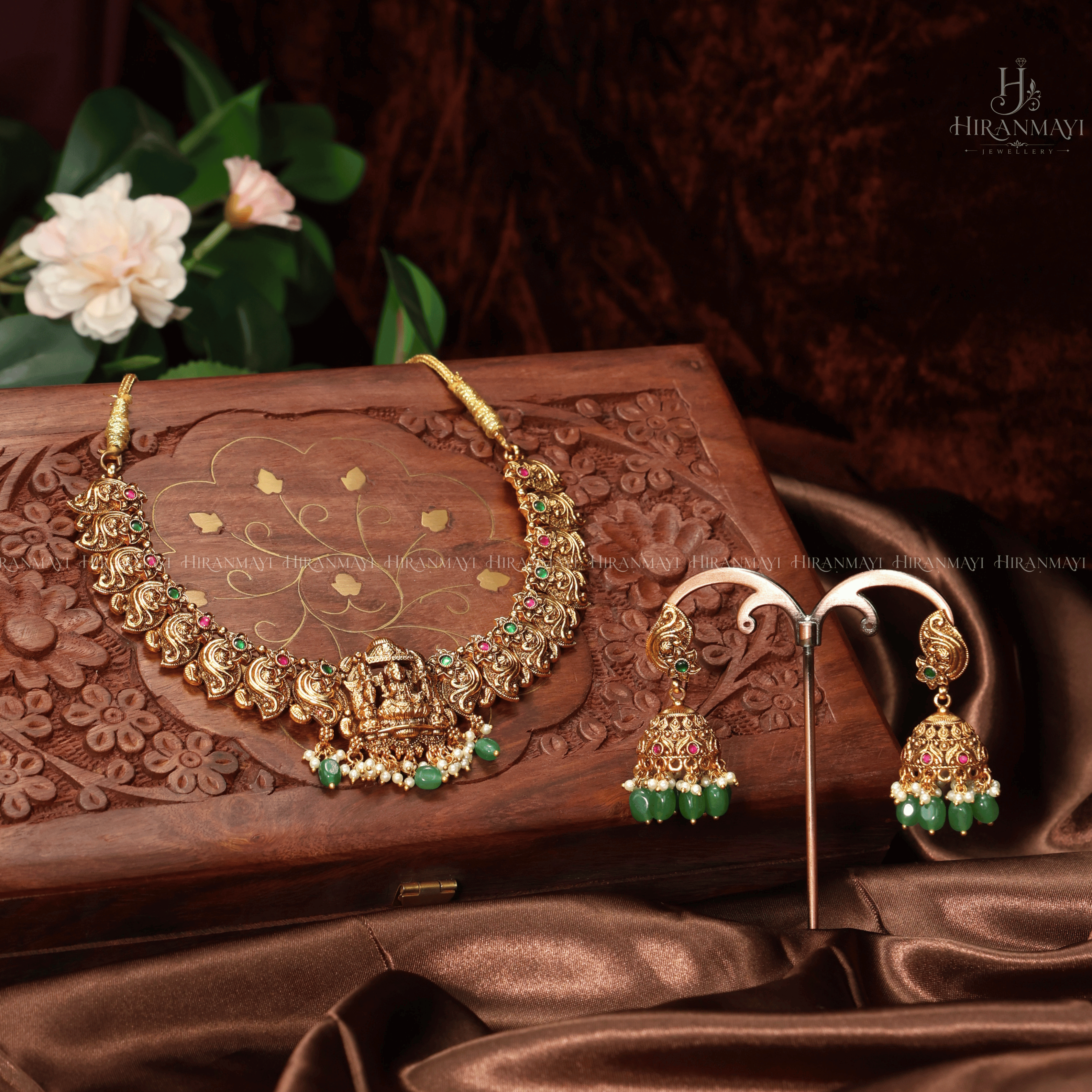 Antique Lakshmi motif necklace