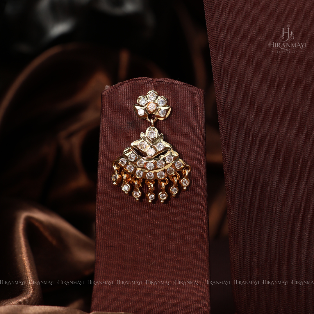 Vintage stone malai with little Lakshmi motif