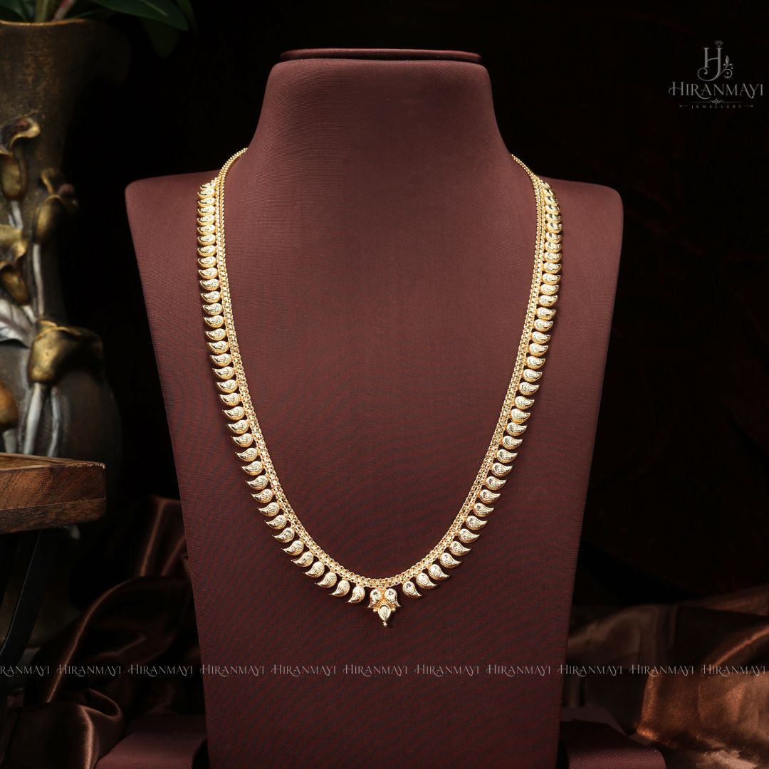 Mango motif long haram -gold