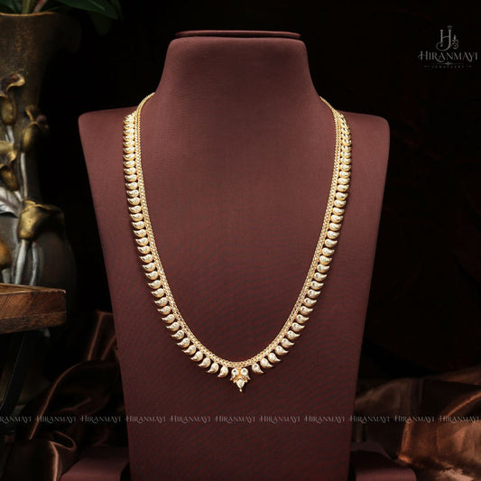 Mango motif long haram -gold