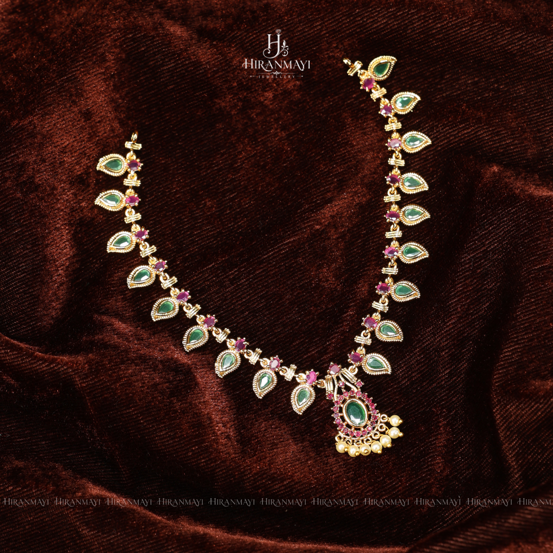 Kerala palakka design necklace rs.950