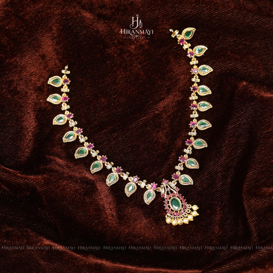 Kerala palakka design necklace rs.950