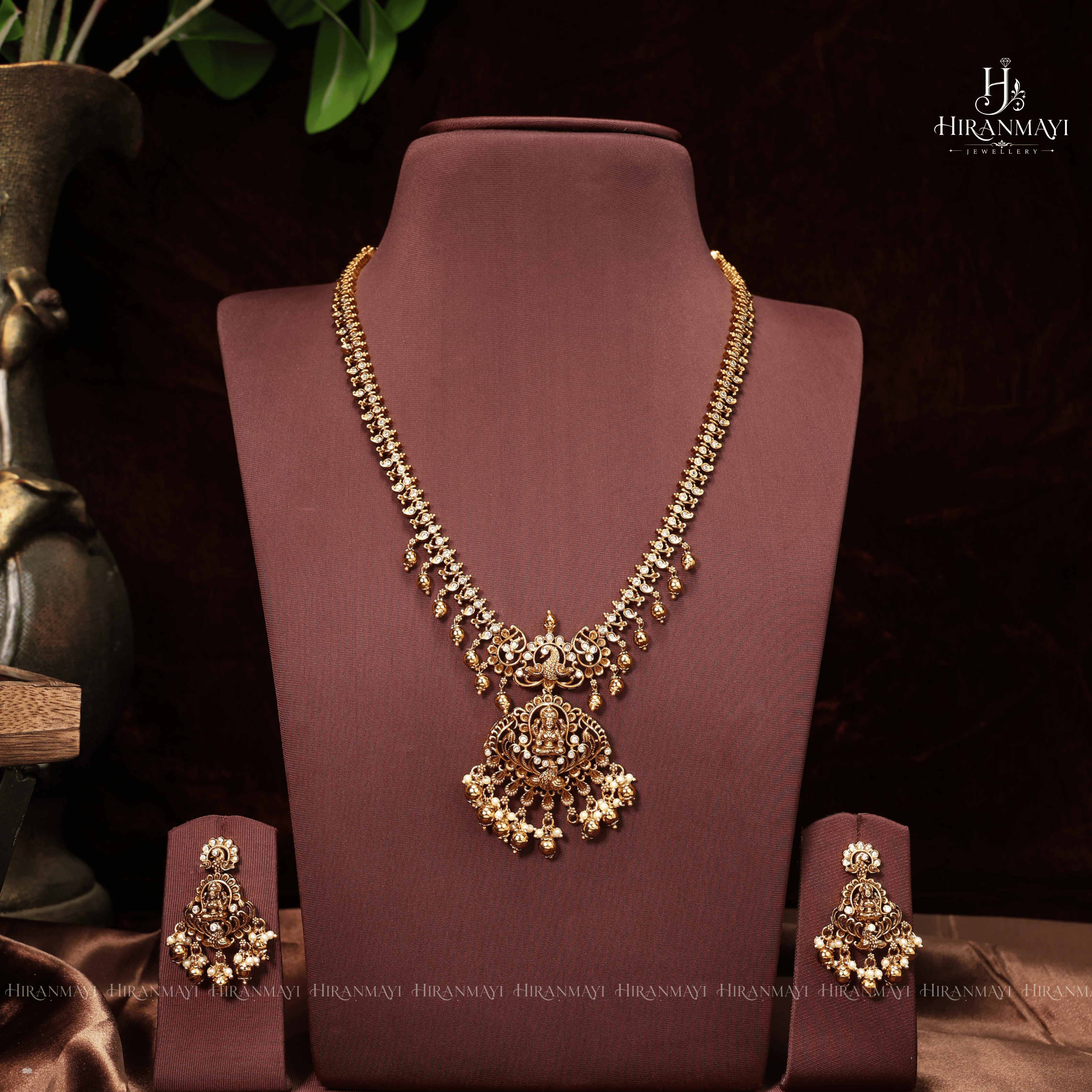 Antique Lakshmi Motif Long Haram