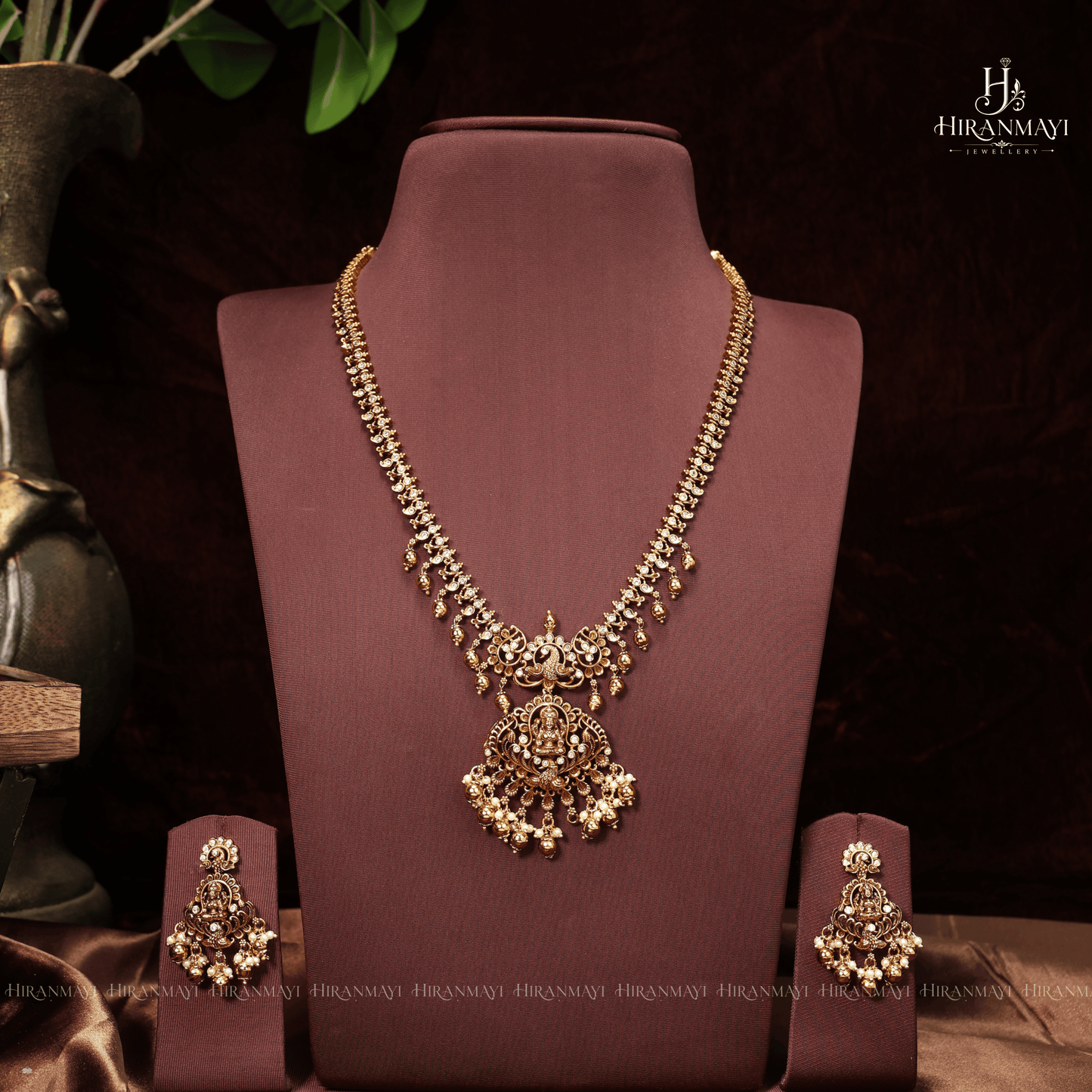 Antique Lakshmi Motif Long Haram