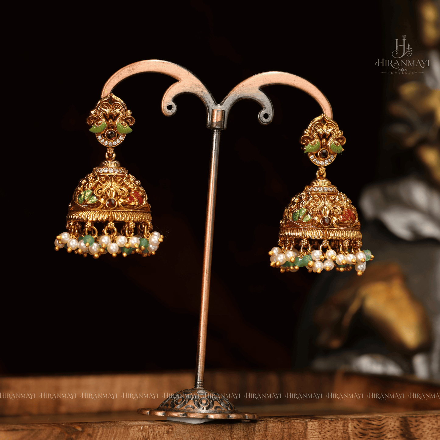 Antique Srinivasa kalyanam bridal long haram with chocker