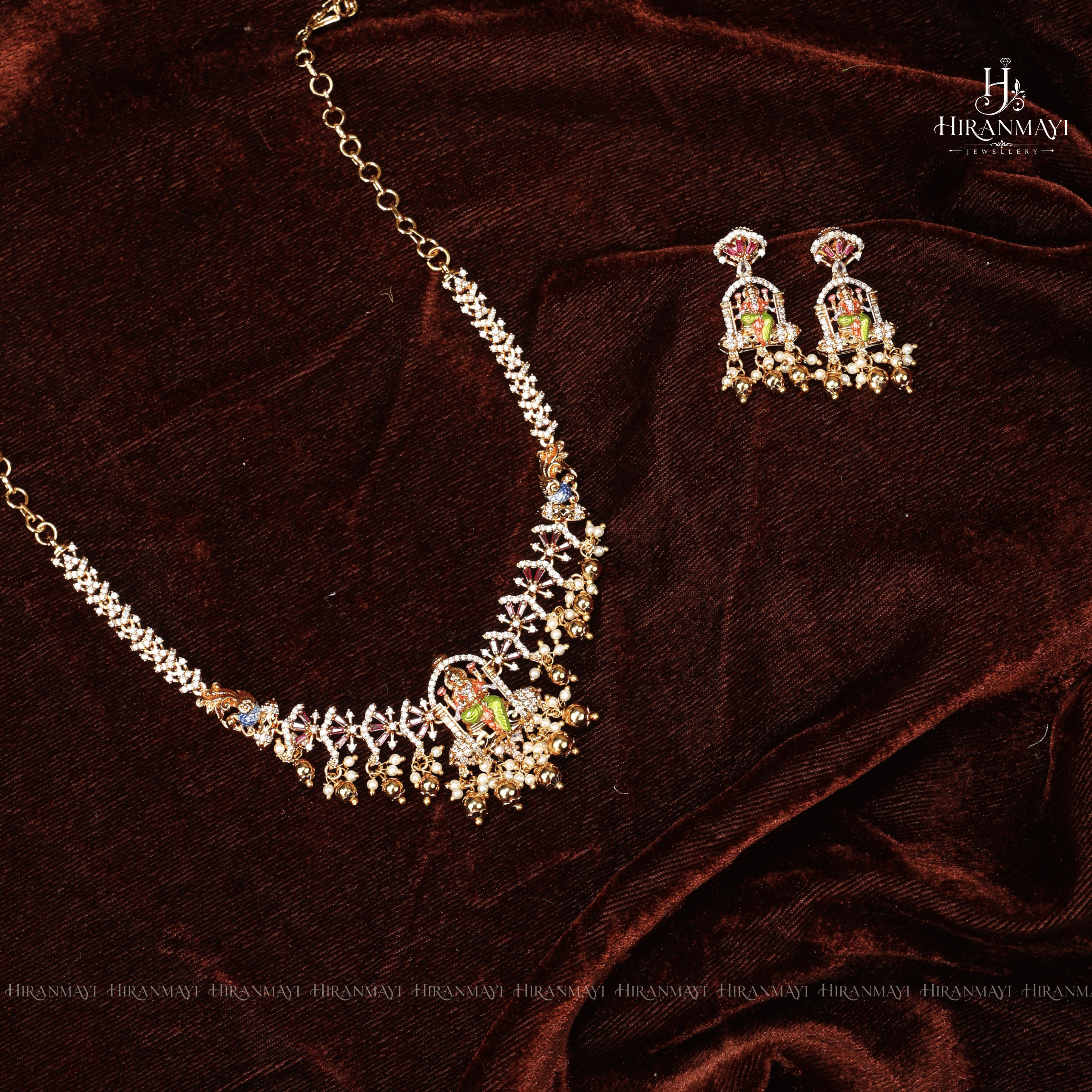 Meenakari Hand Painted Antique Necklace