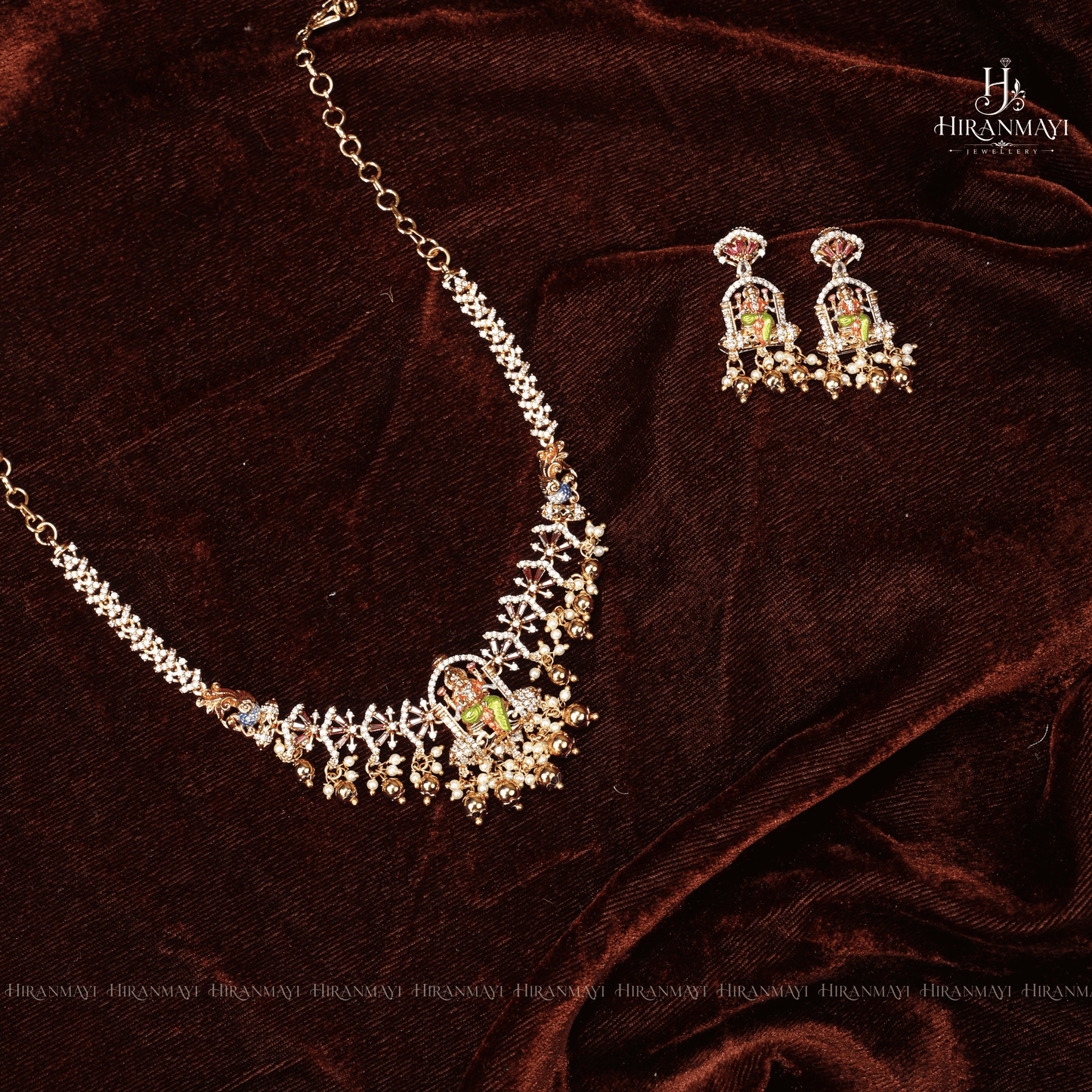 Meenakari Hand Painted Antique Necklace