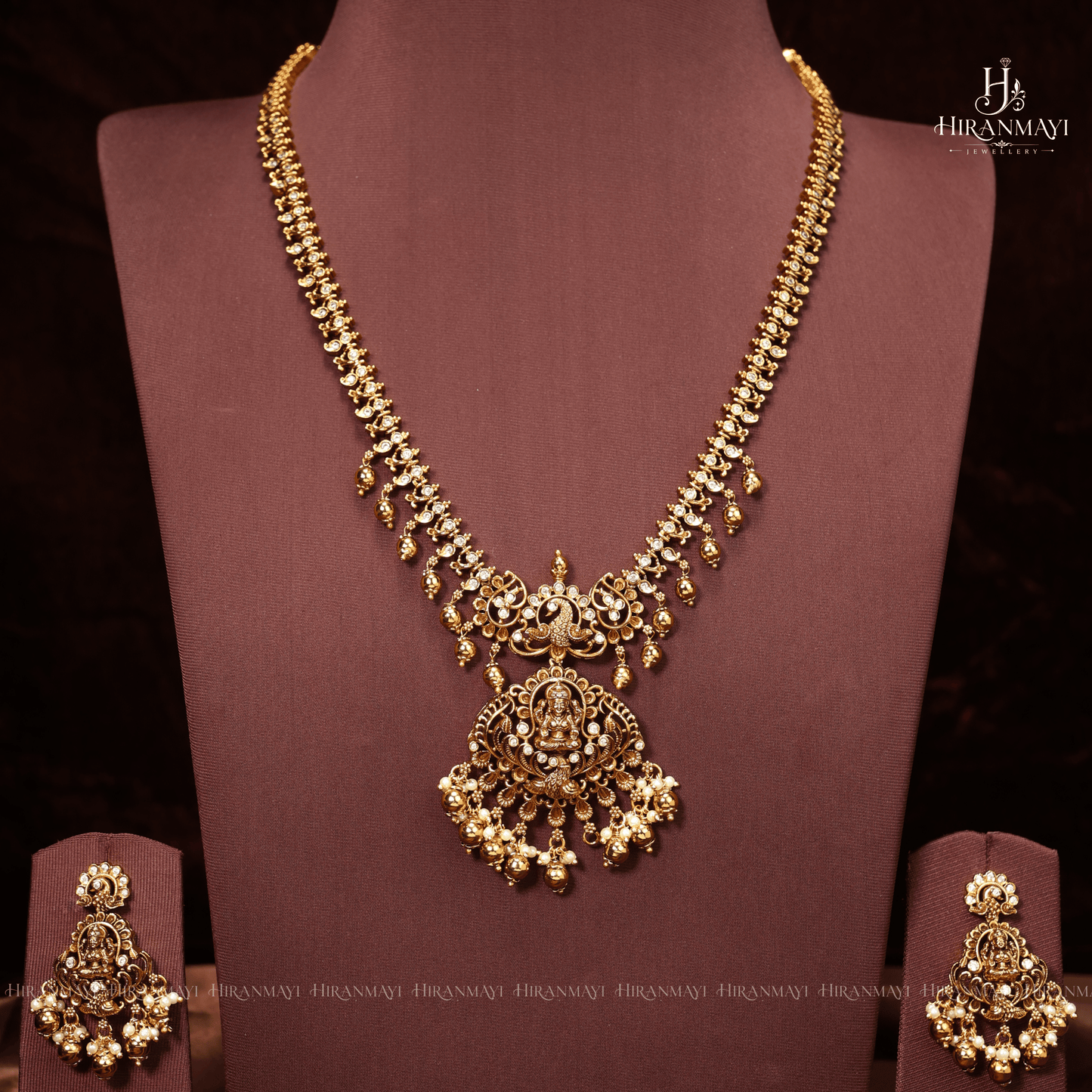 Antique Lakshmi Motif Long Haram