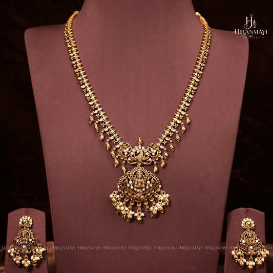 Antique Lakshmi Motif Long Haram