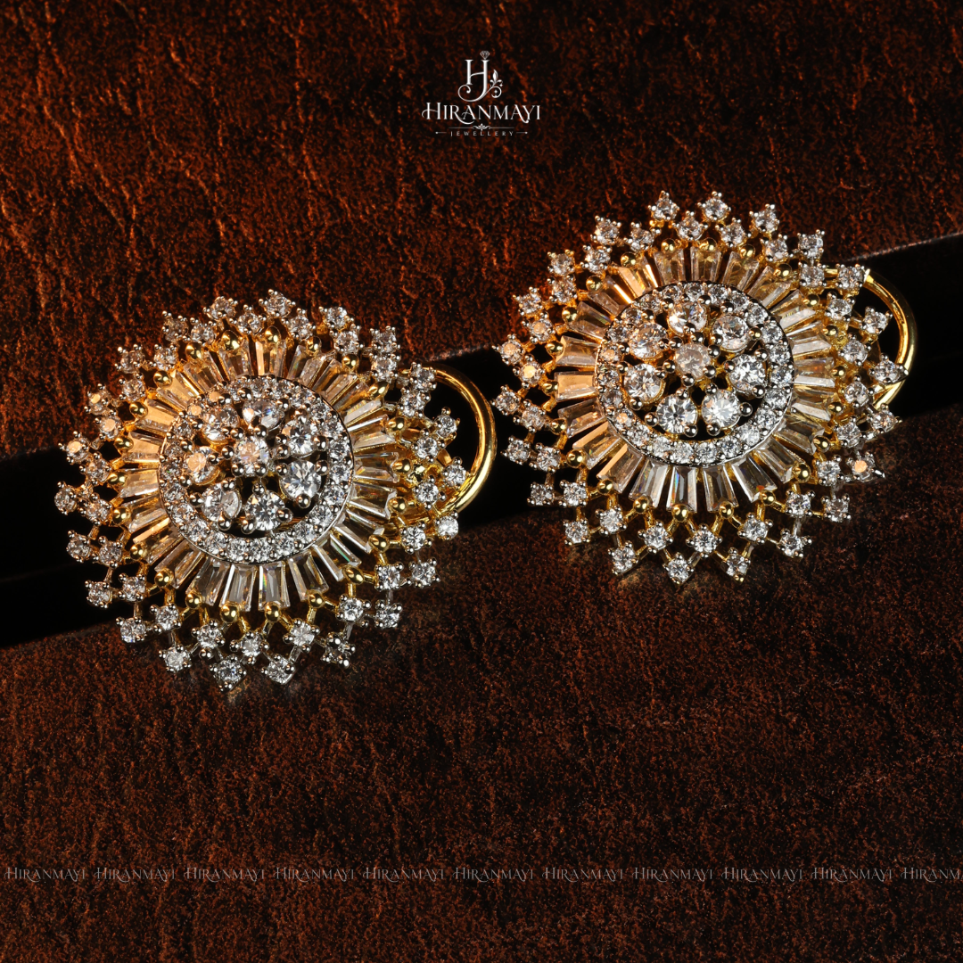 American diamond inspired pendent set