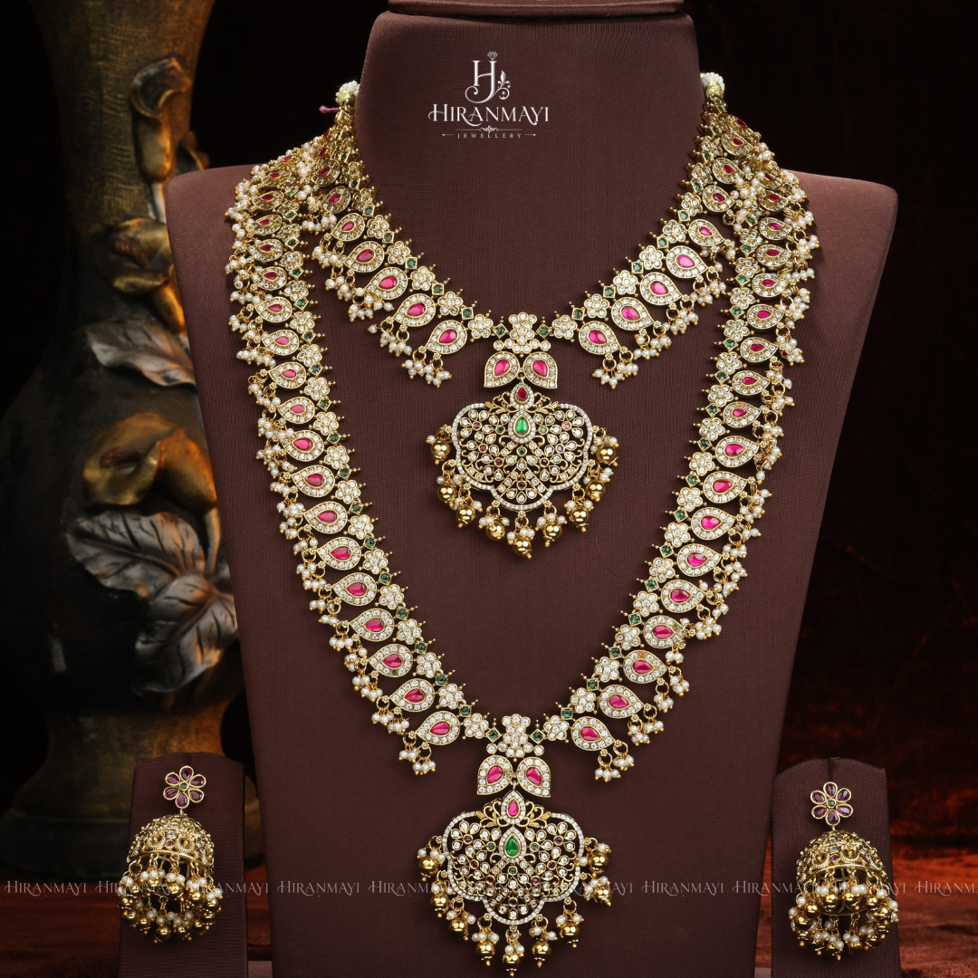 Jadau stone stunning statement set