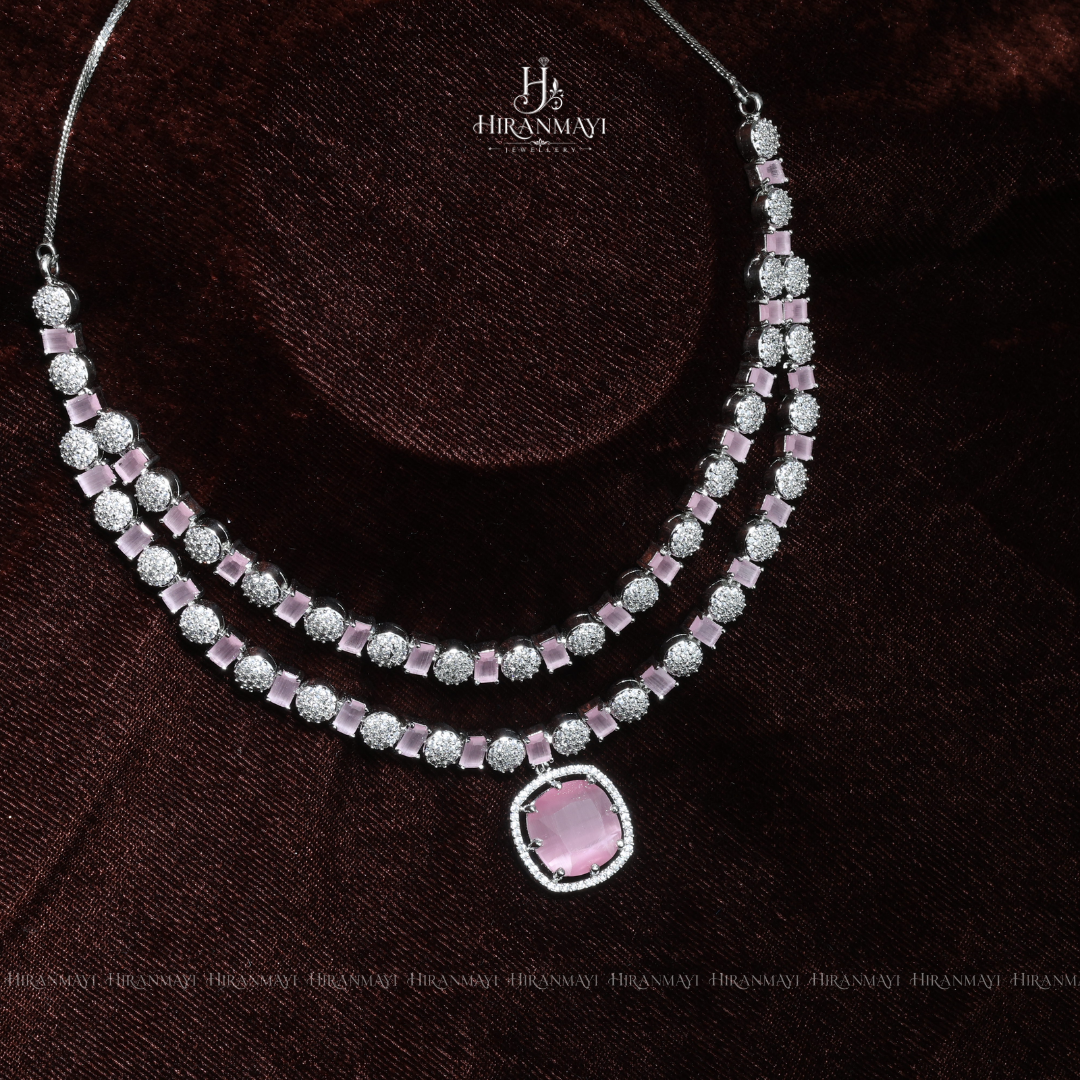 Bold statement diamond replica layer necklace