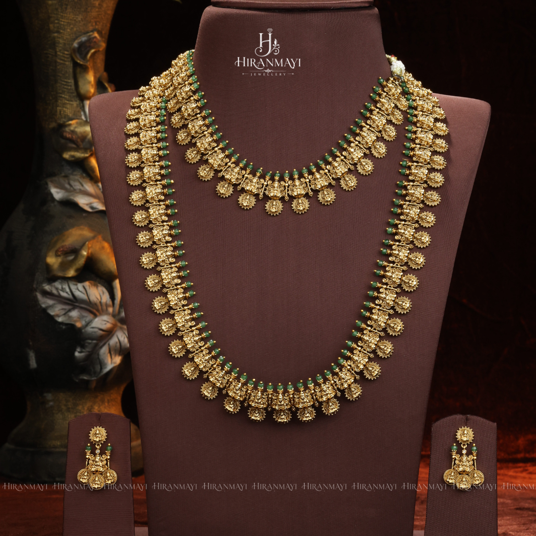 Antinque Greens Beads Headed Set