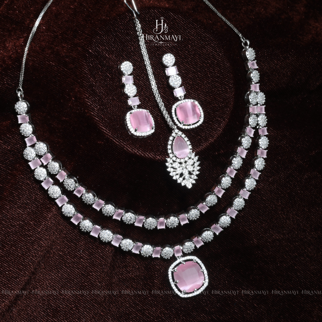 Bold statement diamond replica layer necklace