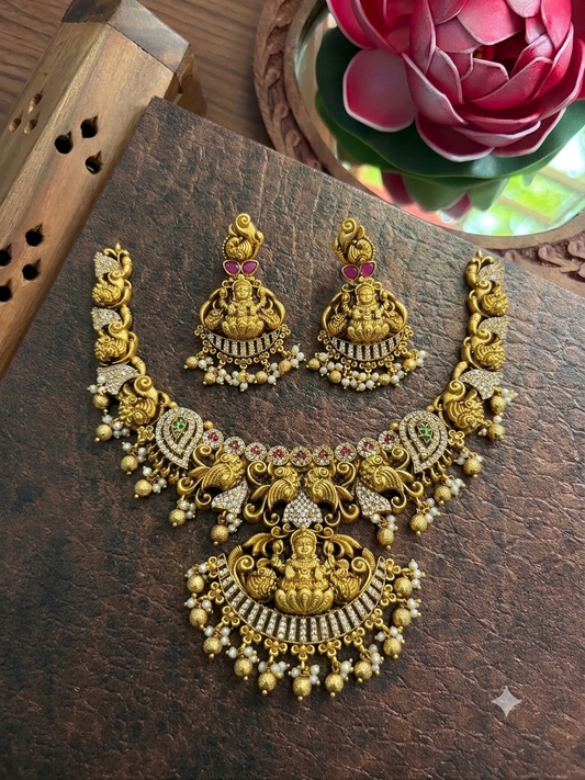 Antique Nakshi necklace with earrings