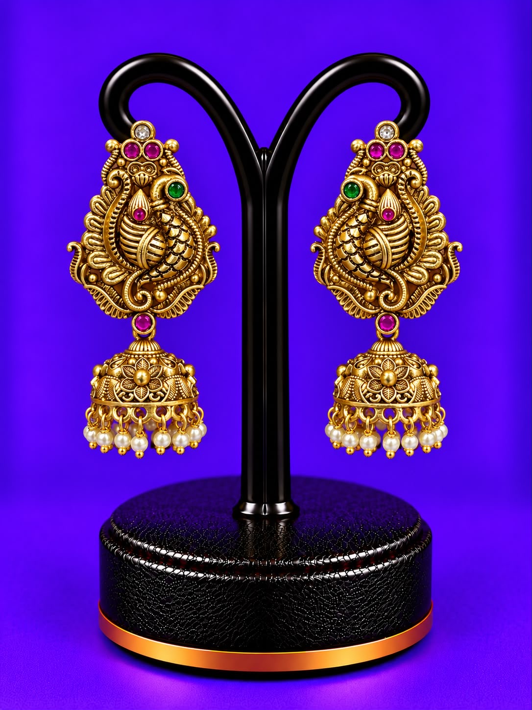 Real Gold replica antique jumka