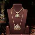 Vintage impon long chain with attigai and earrings