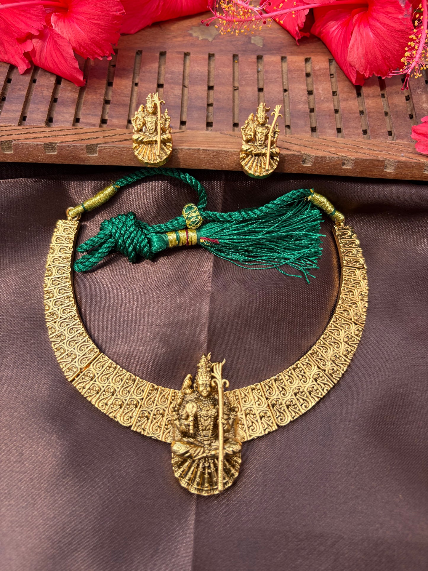 Madurai Meenakshi Amman motif antique necklace
