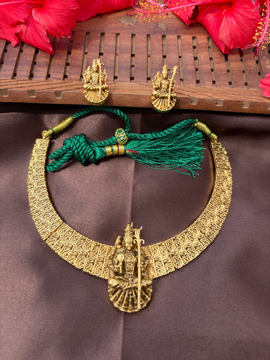 Madurai Meenakshi Amman motif antique necklace