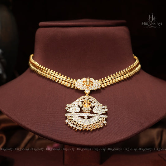 Vintage Lakshmi and annam motif attigai