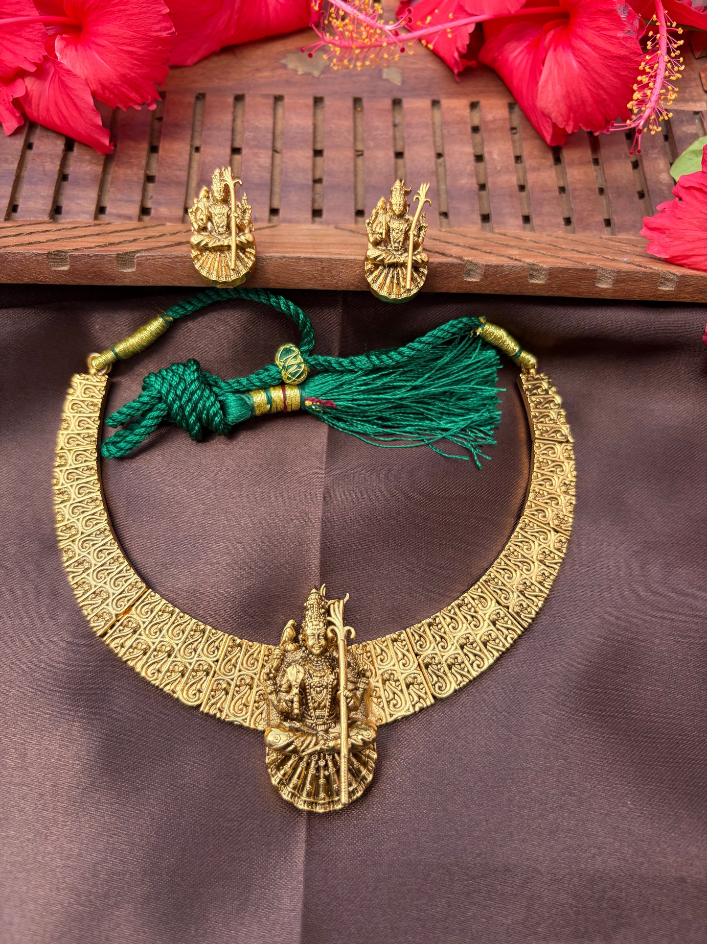 Madurai Meenakshi Amman motif antique necklace
