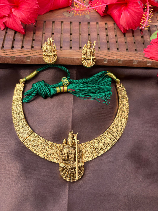 Madurai Meenakshi Amman motif antique necklace