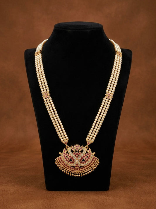 Premium quality pearl beads with Impon dollar pearl malai