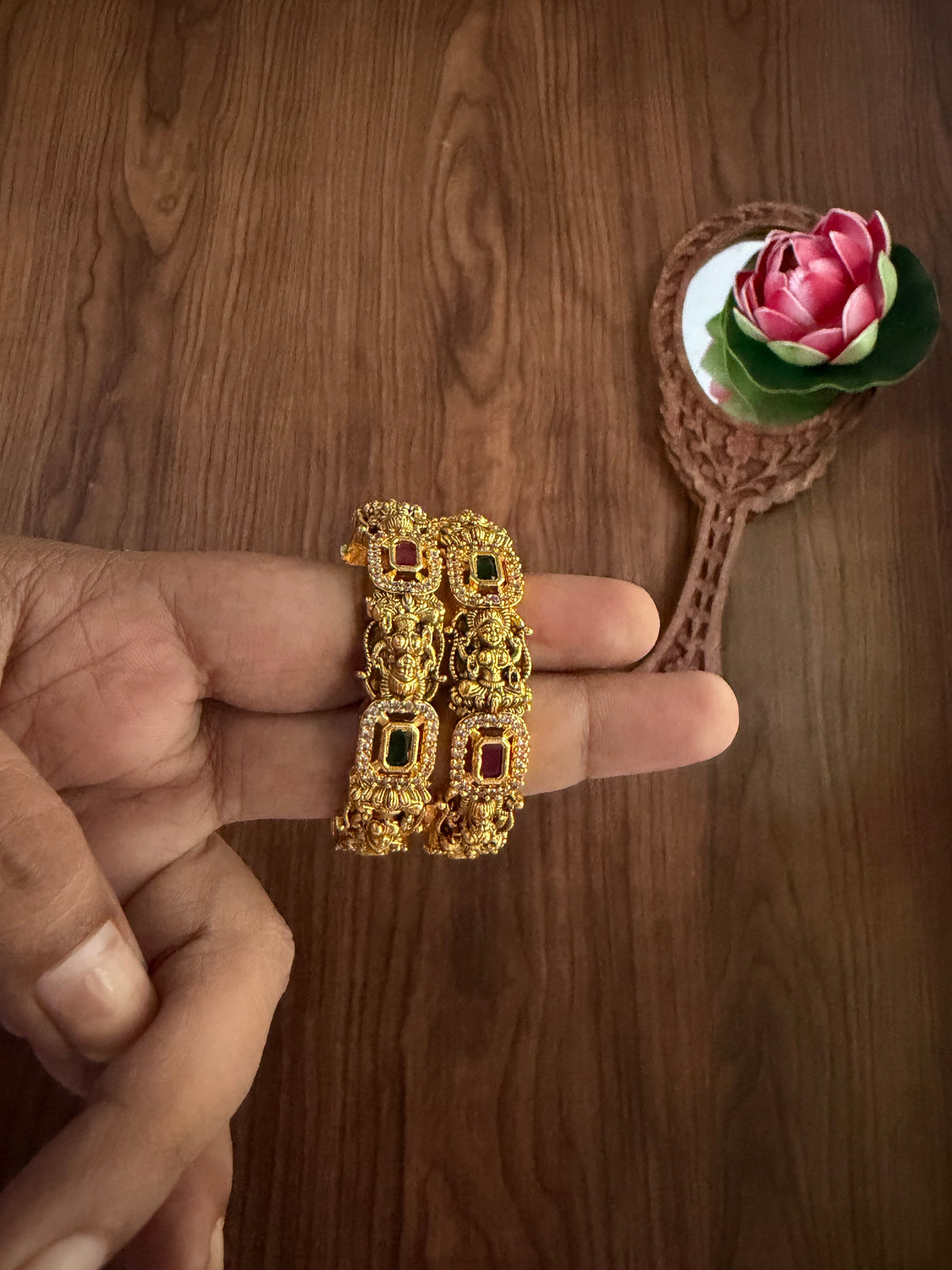 Kids bangles antique Lakshmi motif